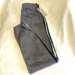 Citi wear: Size M, Men's Striped Fleece Joggers, Charcoal, NEW w/tag